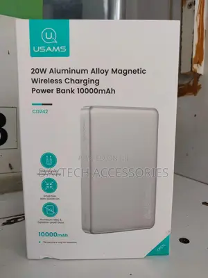 Usams 20w Aluminum Magnetic Wireless Charging Power Bank With 10000mah