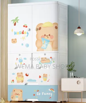 Kids Collapsible Plastic Chest of Drawer/Storage Cabinet