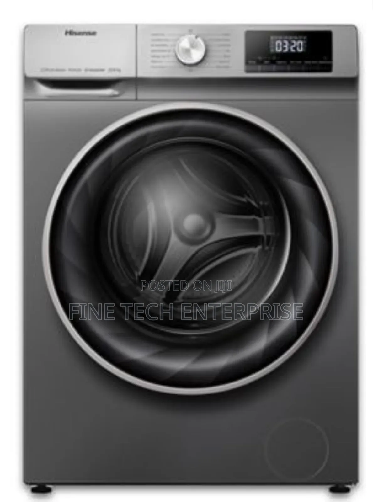 Hisense Washing Machine Front Load 10.5kg Grey Full Automatic