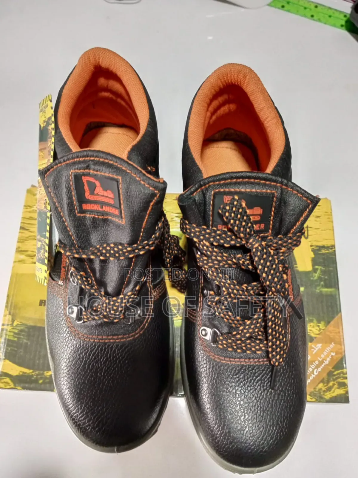 Rocklander Boots With Orange Piping