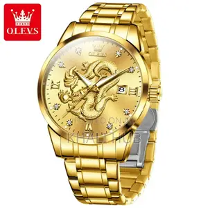 Olevs Dragon Watch Gold Olevs Dragon Watch