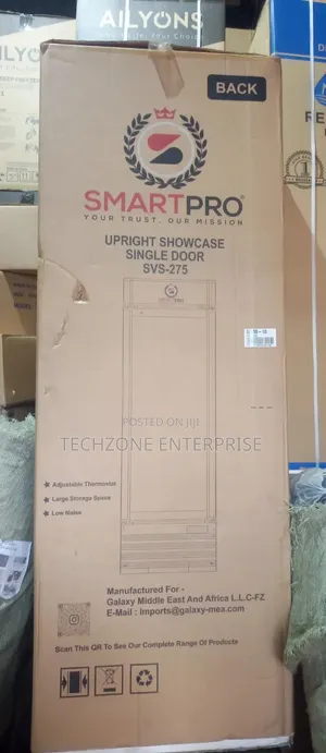 Smartpro Showcase Fridge 209l Model SVS-275 With Lock and Keys