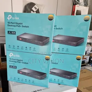 Tp-Link 10-Port Gigabit Desktop Switch With 8-Port Poe+ Tl-Sg1210p