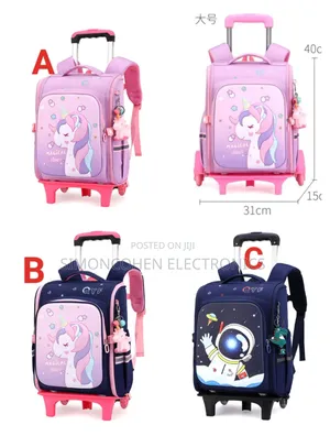 Rolling Trolley Kids School Bags