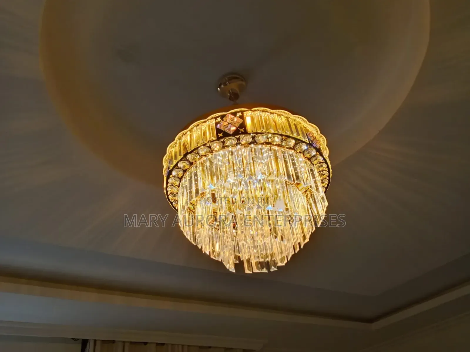 Crystal Chandelier With Bluetooth