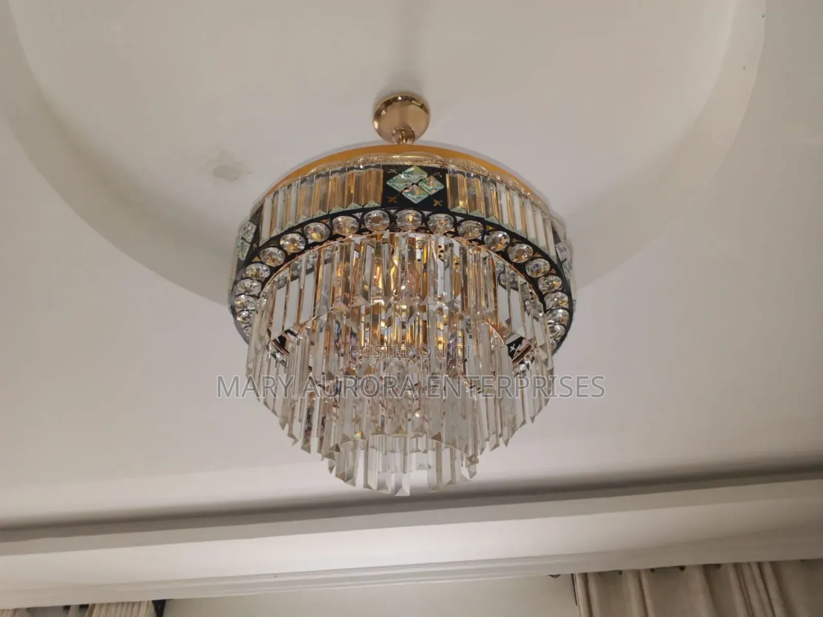 Crystal Chandelier With Bluetooth