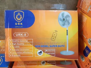 Urk Remote-Controlled 16′′ Inch Standing Fan With Silent Operation 