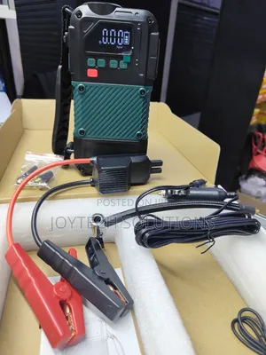 Powerful Car Jumpstarter With Air Tyres Inflator, Powerbank Torch.
