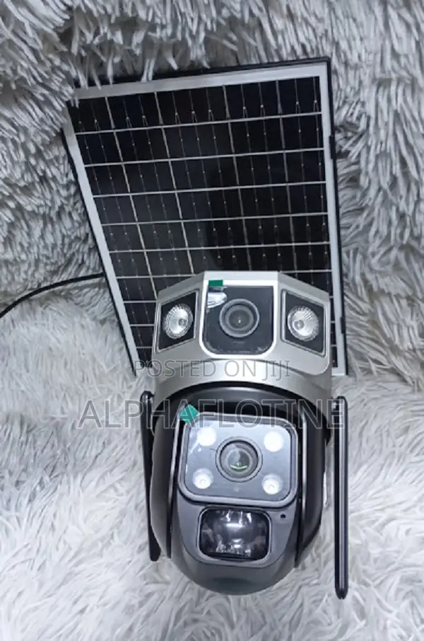 4g Solar CCTV Camera V380(Double Lenses)