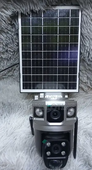 Wifi Dual Lens Solar Camera With Backup Battery V380 Pro App