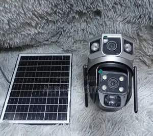 Wifi Solar-Powered CCTV Camera Dual 4mp Lenses