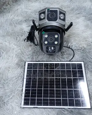 Dual-Lens Camera ,Wide View and Zoom 4g Solar Powered PTZ Camera