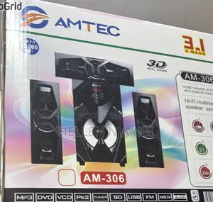Am-306 Amtec 12000w 3.1xbass Home Theatre System With Remote Control