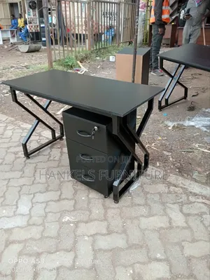 Dark Gray Office Table