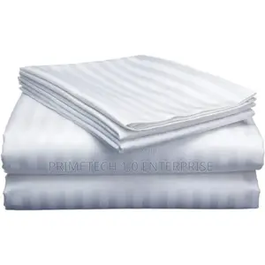 White Cotton 6pcs Bedsheet Set(2+4)