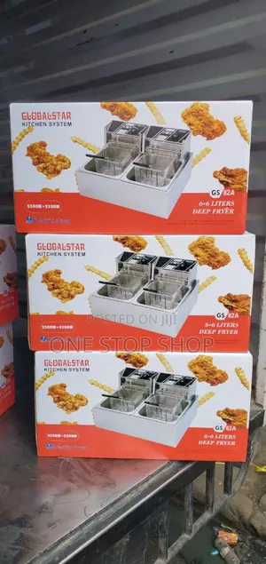 Double Basket Stainless Steel Electric Deep Fryer 6l+6l