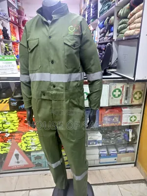 Grey Reflectors Fabric Overall