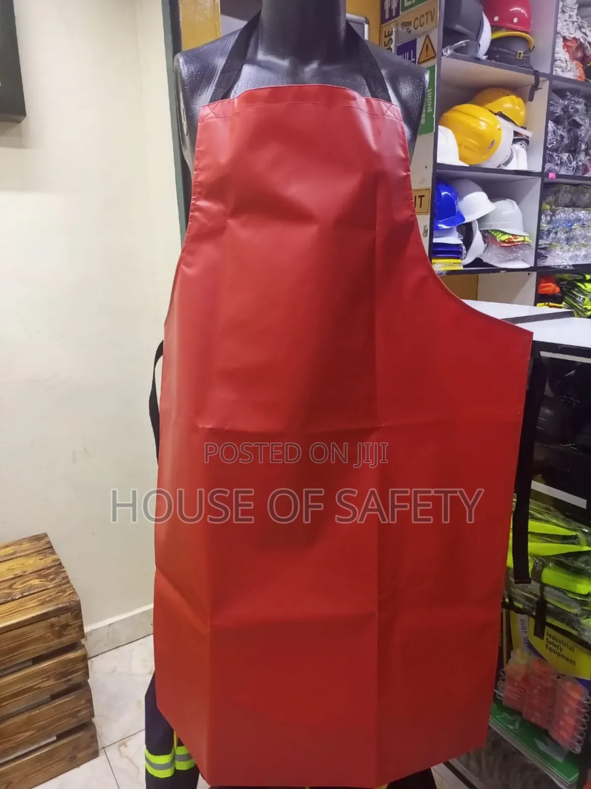 Red PVC Apron