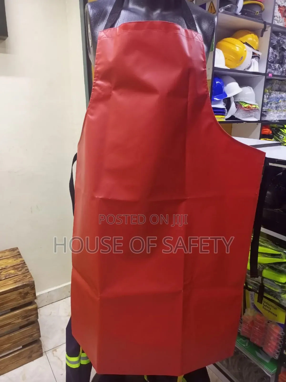 Red PVC Apron