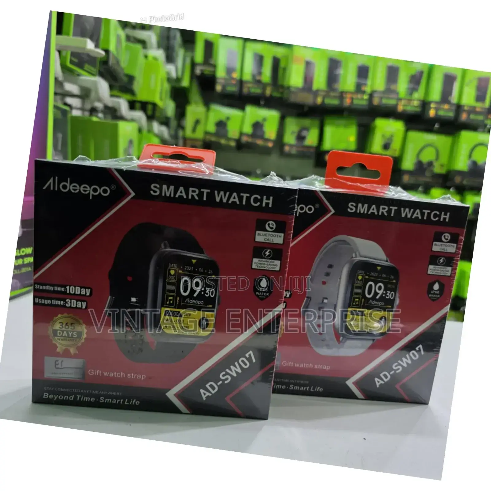 Aldeepo Ad-Sw07 Ip68 Water Proof Smart Watch With Wireless Bluetooth
