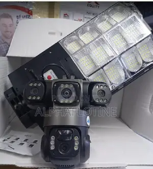 V380 4g 3-Lens PTZ Camera Solar Street Light Advanced Outdoor Security