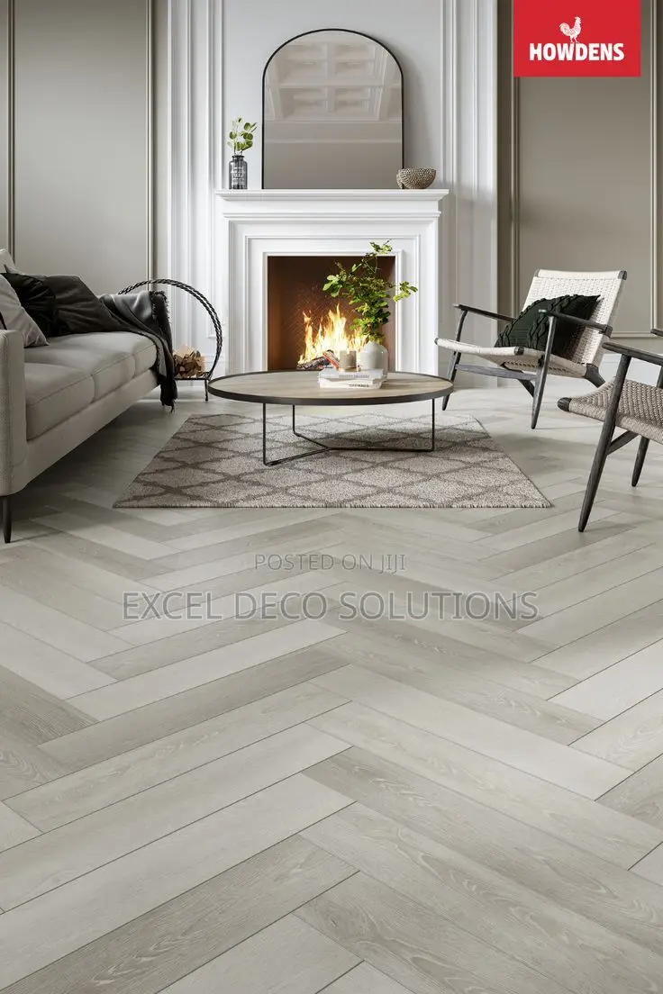 SPC Herringbone Design Flooring – Water Scratch Resistant