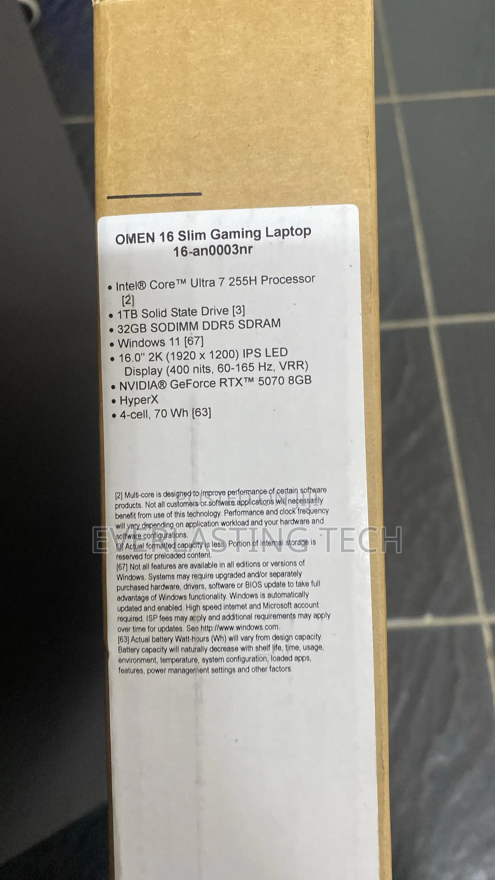 New Laptop HP Omen 16 32GB Intel Core Ultra 7 SSD 1T