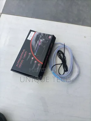 1.8m Blue Bonnet /Hood Light Strip With Start Scan Universal Car Fit