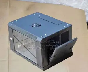 4u Deep Wall Mount Data Cabinet - Black Network Data Cabinet