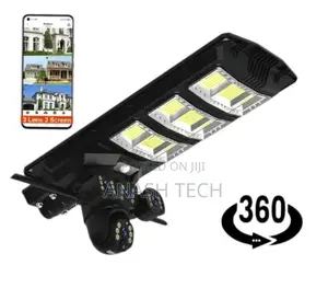 V380 Pro Solar Tripple Lens Camera + Lighting 2 in 1 4g CCTV
