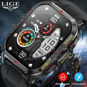 Lige New 1.52 Inch Screen Bluetooth Call Smartwatch