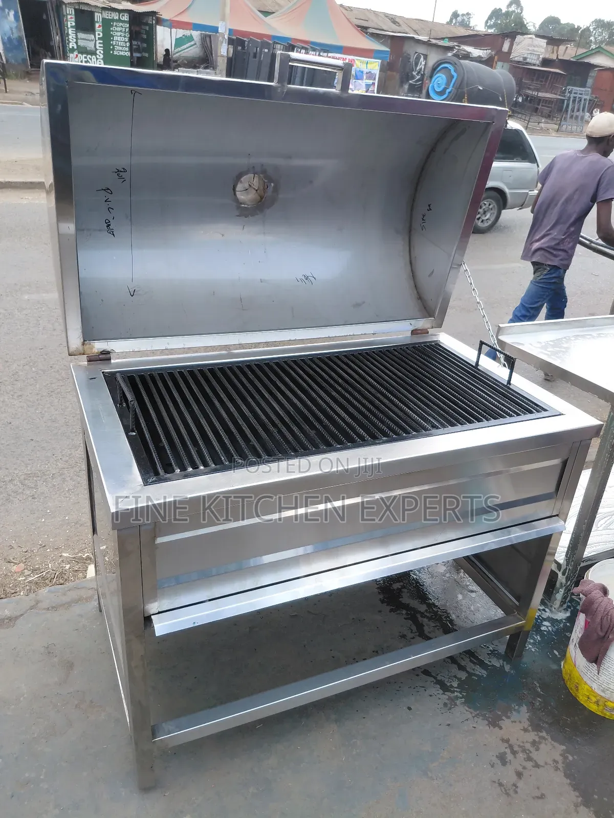 Large Stainless Steel Barbecue