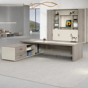 Office Table: Executive 1800mm Wide Staff Office L-Table