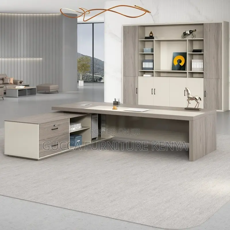 Office Table: Executive 1800mm Wide Staff Office L-Table