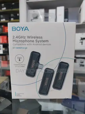 Boya Mini 2.4ghz Dual-Channel Wireless Microphone System - By-Wm3t2-U2