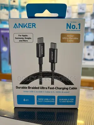 Anker 333 100w Nylon Braided Usb-C to Usb-C 6ft Cable
