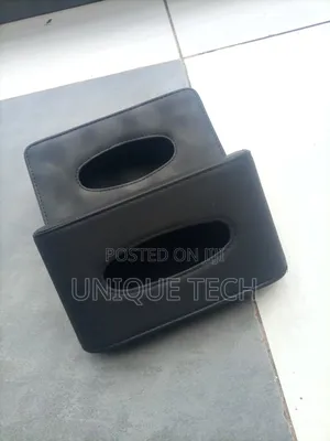 Premium Leather Car Serviette Holder for Vehicle Interior