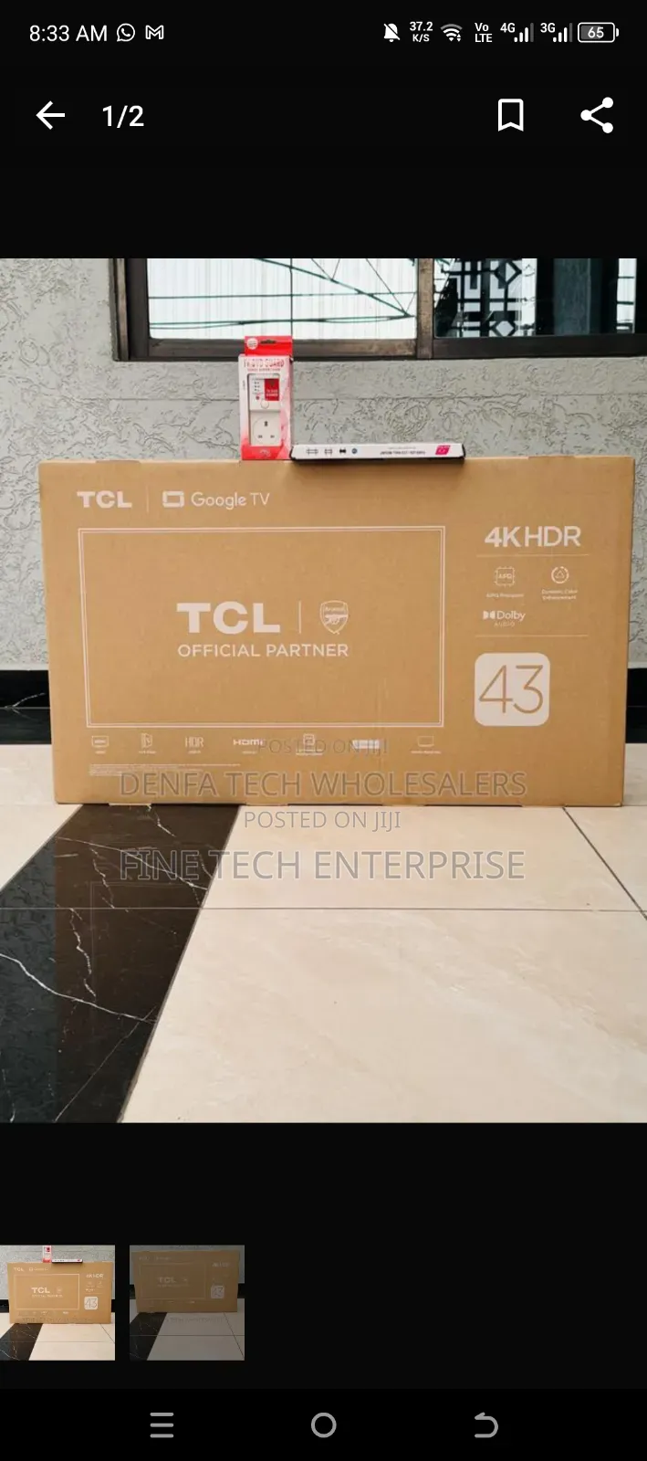 Tcl 43 4k Google Tv Framesless