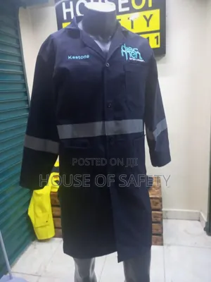Navy Blue Reflective Dust Coat