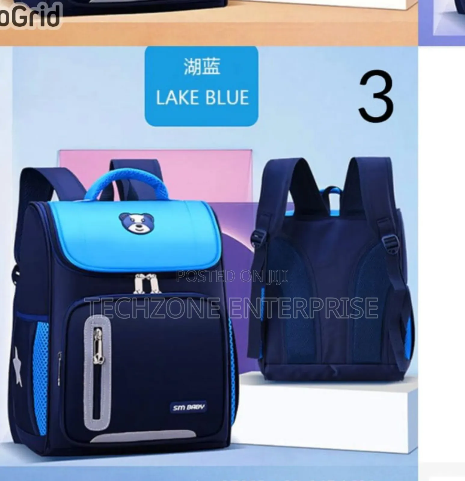 School Back Bag With Multiple Pockets