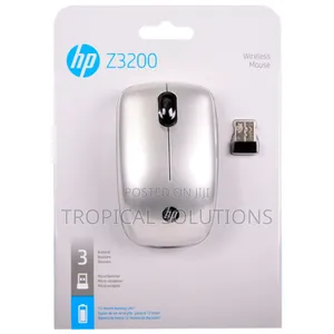 Hp Z3200 Natural Silver Wireless Mouse Z3200