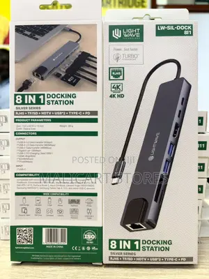 Lightwave Lw-Dock-8i1 Usb-C 8 in 1 Docking Station
