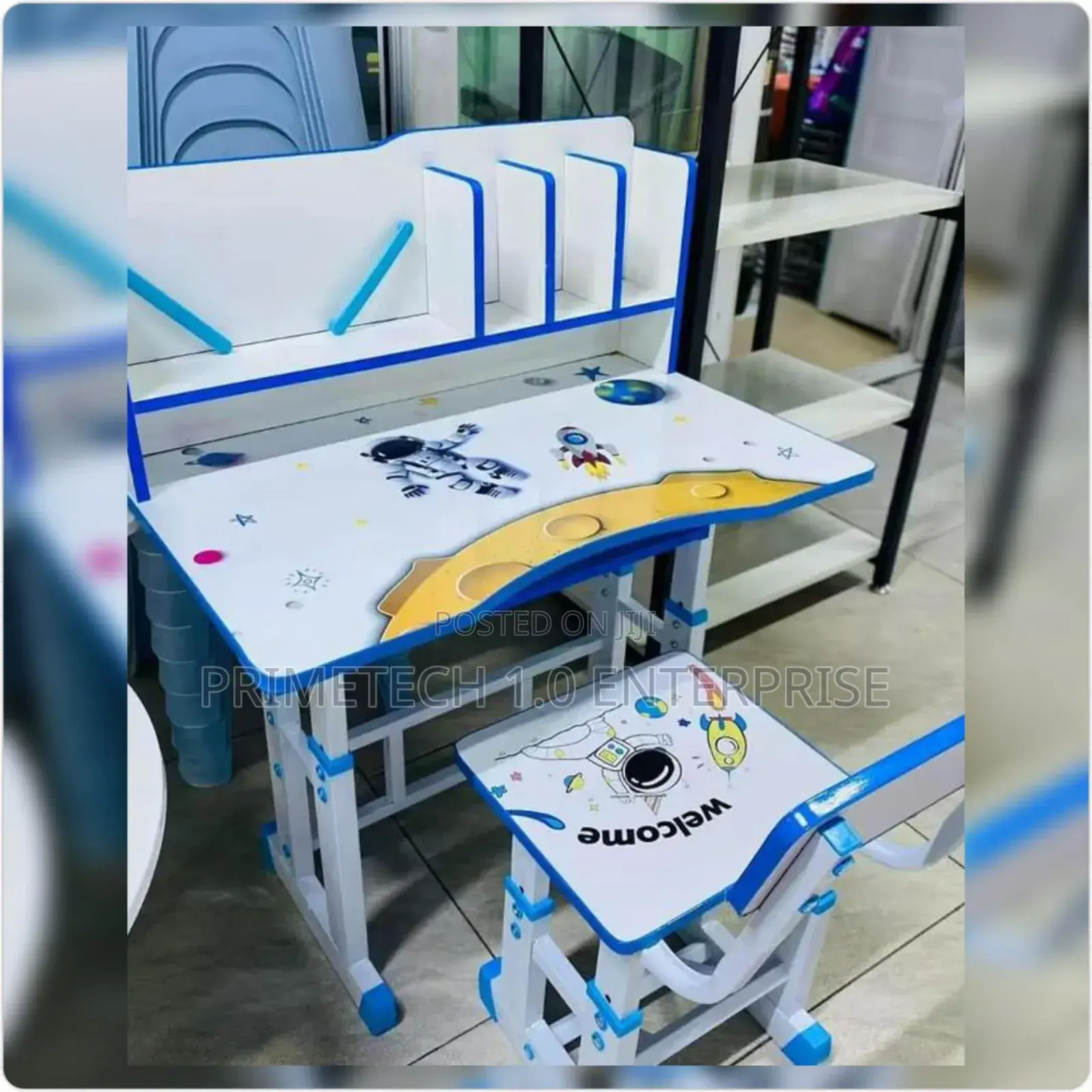Elegant White Study Kids Table