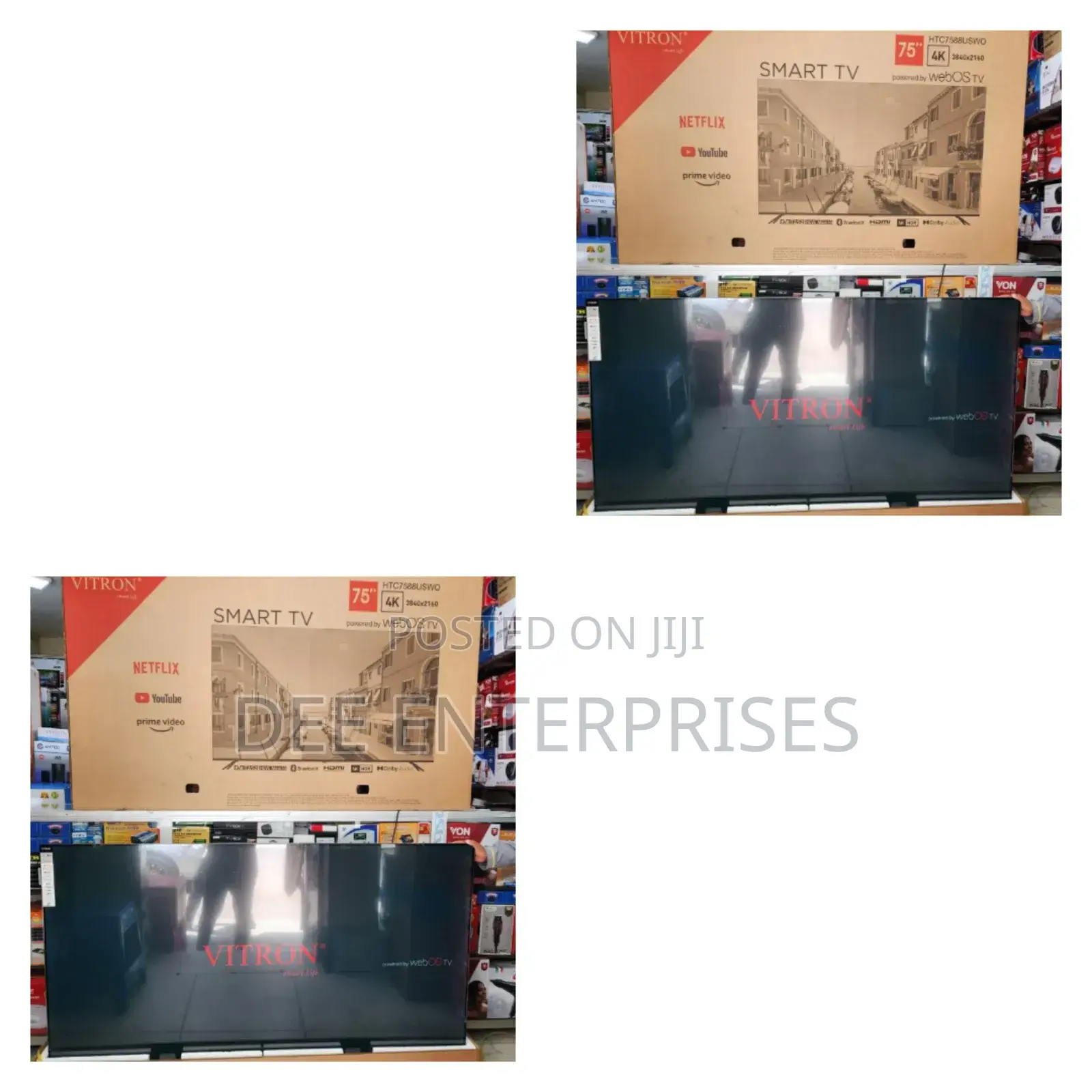 Vitron 75" Inch Smart Webos Frameless Tv