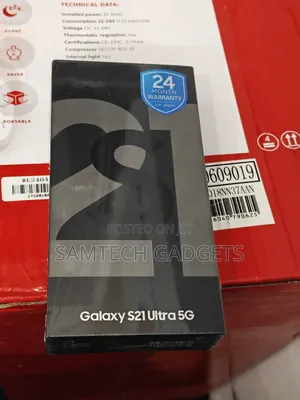 New Samsung Galaxy S21 Ultra 5G 256 GB Black