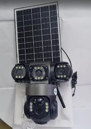 Outdoor Smart Wireless CCTV Cameratriple Lens Hd Security Solar