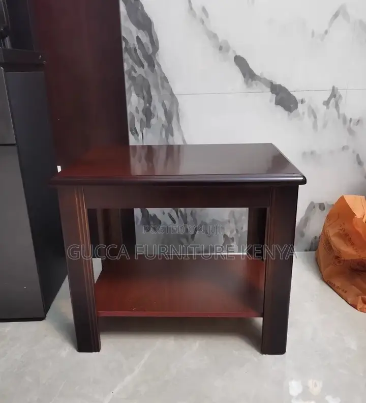 Office Table: Executive Square Mahogany Coffee Reception Table