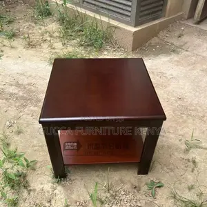 Office Table: Executive Square Mahogany Coffee Reception Table
