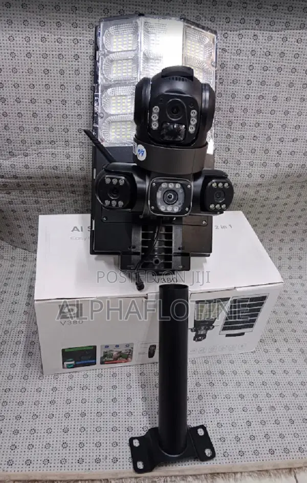 Tripple Lens Solar Powered Camera Street Light