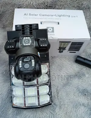 V380 Pro Outdoor Solar Powered 4g Tripple Lens Street Light